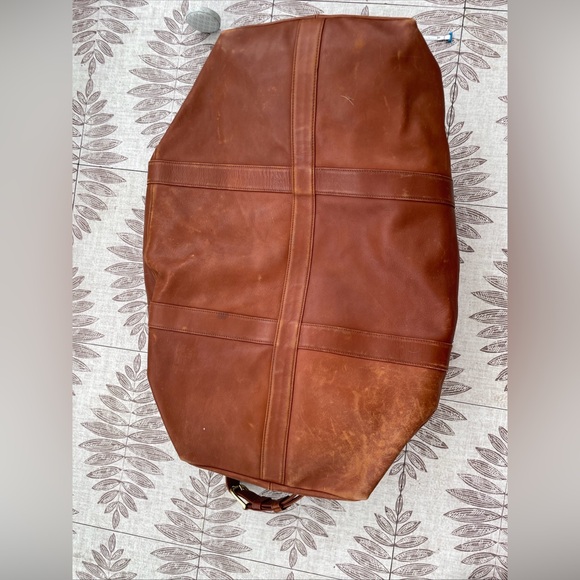 Coach Unisex Cognac Leather Weekender Bag with Shoulder Strap No F1S-0503 - Picture 7 of 7